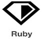 Icon showing we use Ruby for application development